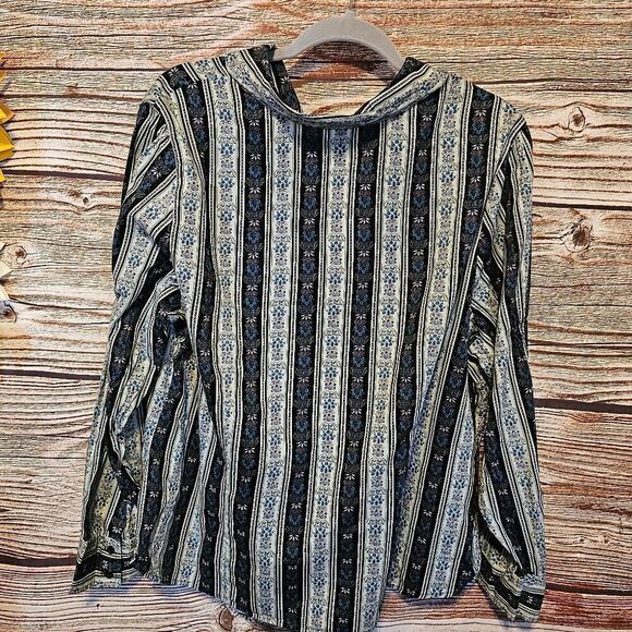 Venezia long sleeve blouse Women's 18/20 multicolored Pre-owned - Picture 2 of 5